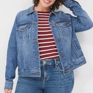 Lane Bryant Blue Jean Jacket